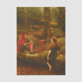Touchstone and Audrey (In the Forest of Arden) Seidenpapier