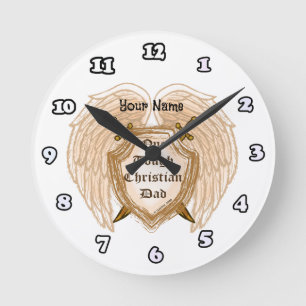 Tough Christian Dad-Uhr Runde Wanduhr