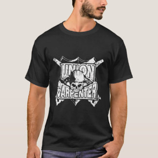 Tough Gewerkschaft Carpenter Skull Hoodie T-Shirt