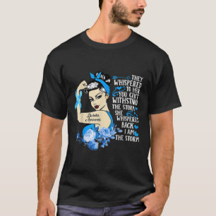 Tough Girl Ribbon I'm Storm Diabetes Awarenes T-Shirt