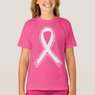 Tough Girls tragen rosa Brustkrebs-Bewusstsein T-Shirt