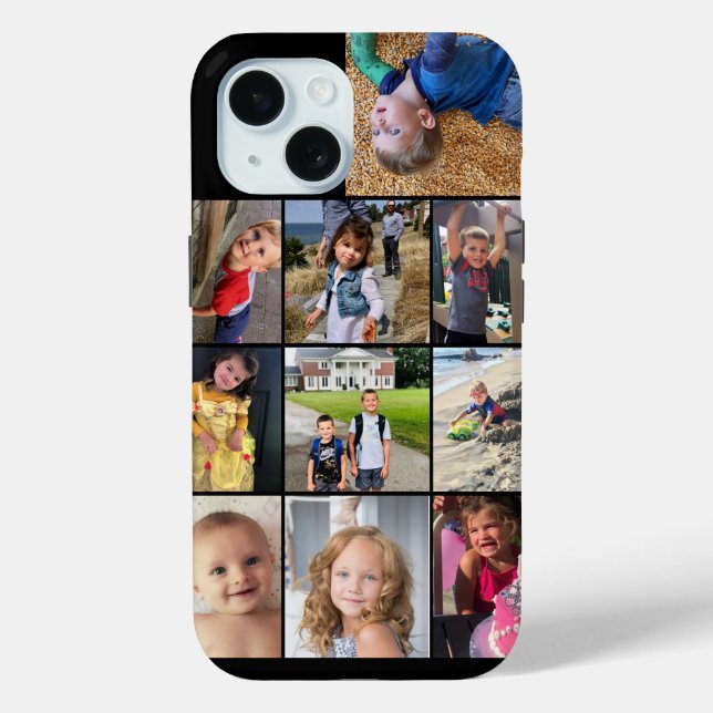 Tough iPhone Family Foto Collage Case-Mate iPhone Hülle (Rückseite)