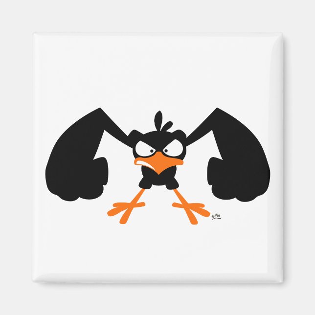 Tough lil' birdie :) magnet : (Vorne)