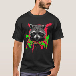 Tough Raccoon | Wildes tierisches T-Shirt | Coole