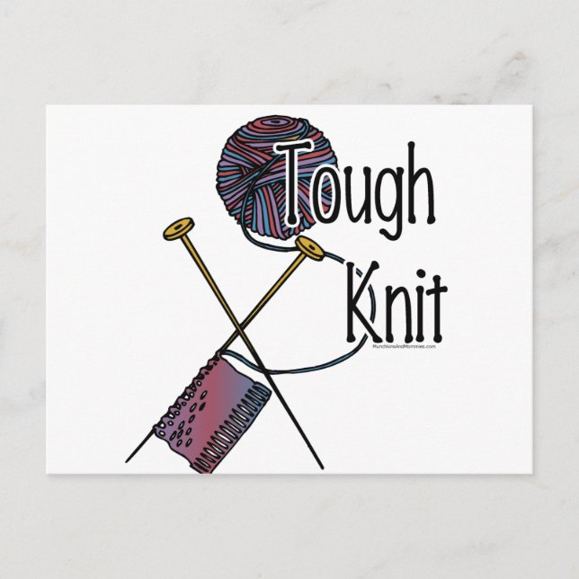 Tough Strick Postkarte (Vorderseite)