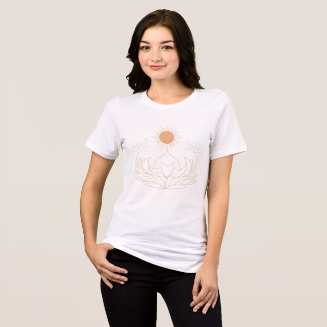 Toujours et en fleurs : Tshirt de Yoga spirituel (Recto plein)