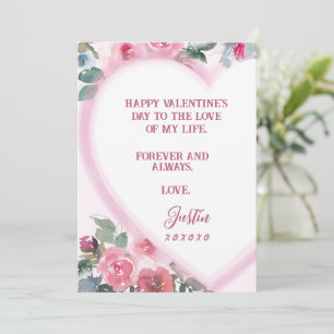 Toujours et toujours - Carte Valentines personnali