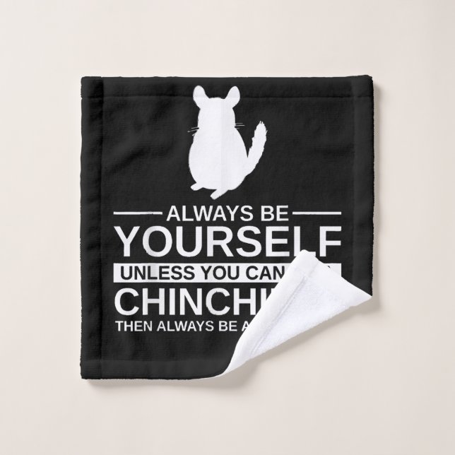 Toujours Être Toi-Même Un Cadeau Chinchilla Pour L (Gant de toilette)