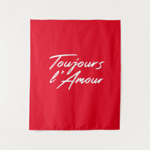 Toujours l'Amour - Ewige Liebe für die Hochzeit Wandteppich