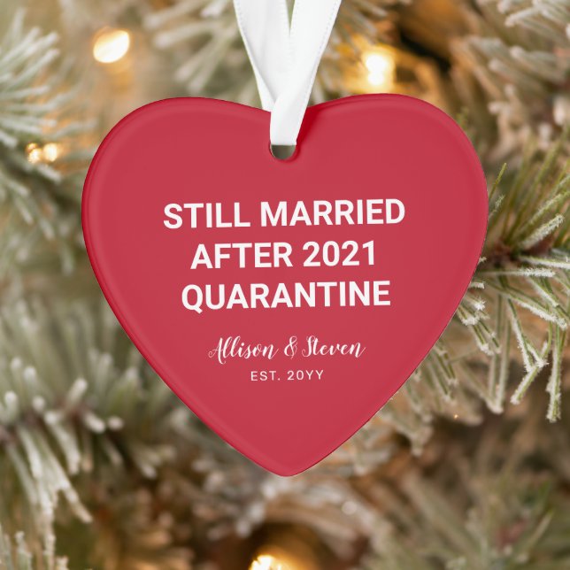 Toujours marié 2021 Drôle Couples de quarantaine (Arbre)
