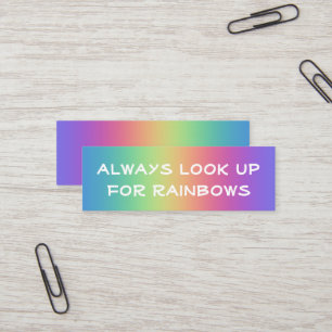 Toujours rechercher Rainbows Mini Cartes de visite