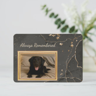 Toujours se souvenir Pet Perdre carte de Sympathie