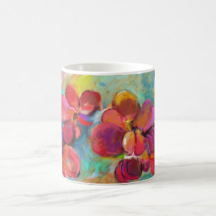 Toujours tasse rouge de fleur de Rosie
