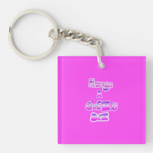 Toujours une reine abeille porte - clé rose chaud