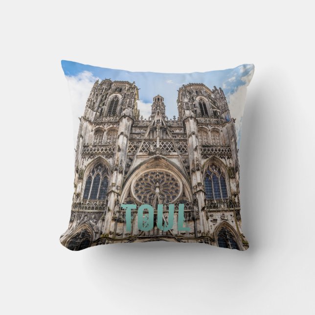 Toul St. Etienne Cathedral Frankreich Geschenk Kissen (Vorderseite)