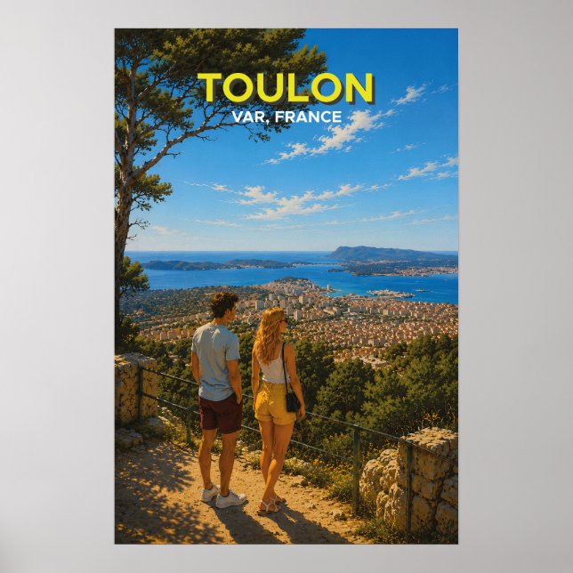 Toulon Mont Faron Poster (Vorne)