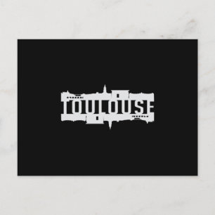 Toulouse City Skyline Cityscape Trip Funny Gift Postkarte