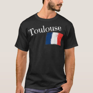 Toulouse Frankreich Flaggenstaat Französische Stad T-Shirt