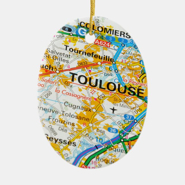 Toulouse, Frankreich Keramik Ornament (Vorne)