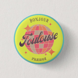 Toulouse Frankreich Stadt farbenfrohes modernes Ac Button