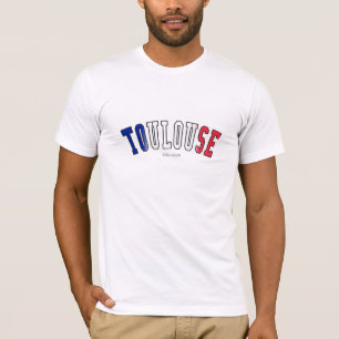 Toulouse in den Frankreich-Staatsflaggefarben T-Shirt