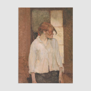 Toulouse-Lautrec - A Montrouge, Rosa La Rouge Seidenpapier