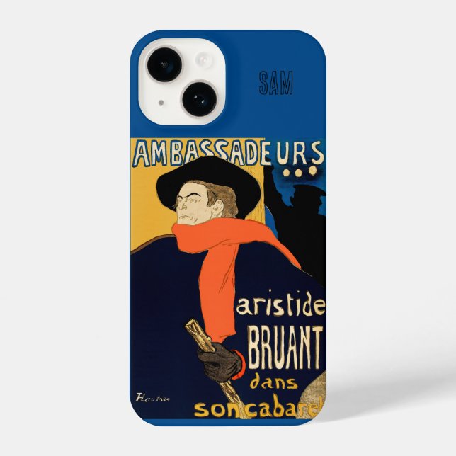 Toulouse-Lautrec | Aristide Bruant | individuell a iPhone 14 Hülle (Rückseite)