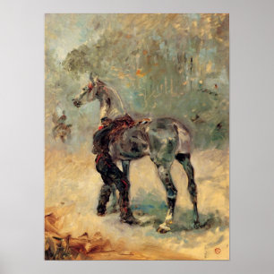 Toulouse-Lautrec - Artillerist und sein Pferd Poster