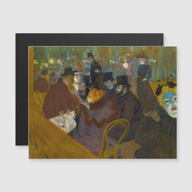 Toulouse-Lautrec - Auf der Magnetkarte Rouge (Vorne/Hinten)