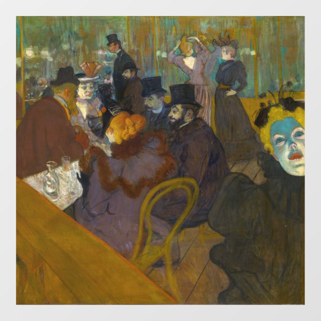 Toulouse-Lautrec - Auf der Strecke Fensteraufkleber (Blatt)