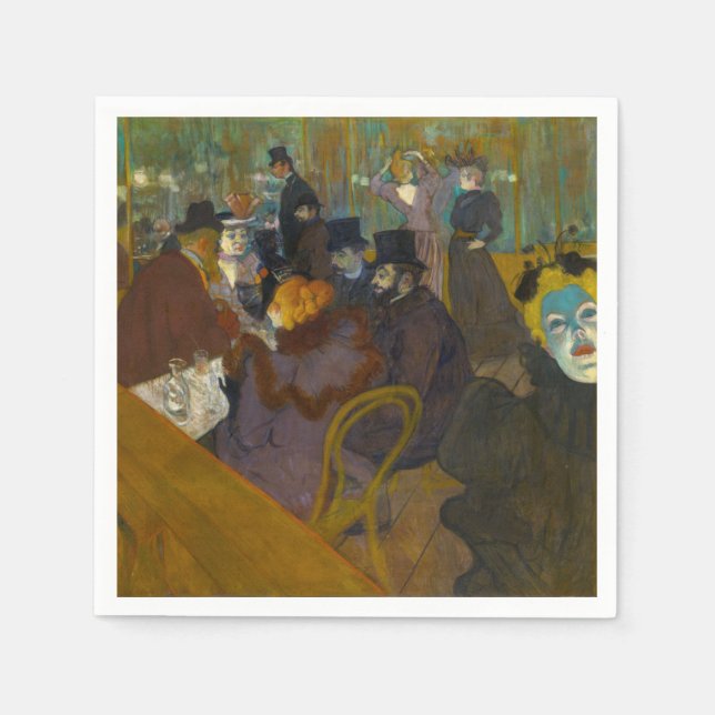 Toulouse-Lautrec - Auf der Strecke Serviette (Vorderseite)