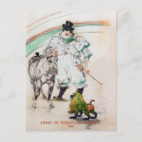 Toulouse-Lautrec, Circus Clown, Pferd und Affe