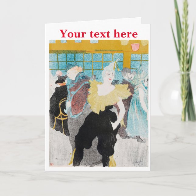 Toulouse-Lautrec Danke-Card Dankeskarte (Vorderseite)