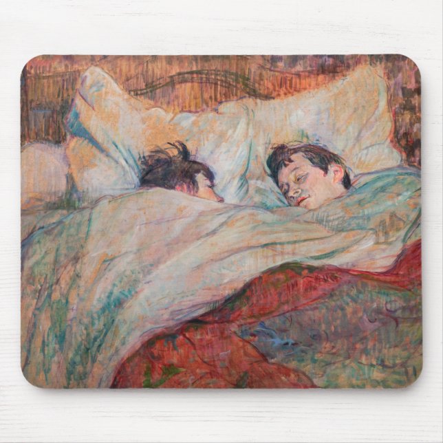 Toulouse-Lautrec - Das Bett Mousepad (Vorne)