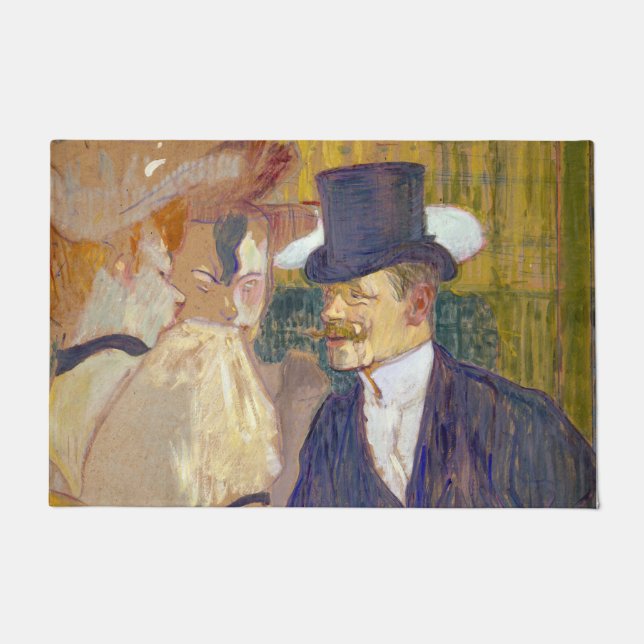 Toulouse-Lautrec - Der Engländer im Rouge Fußmatte (Vorderseite)