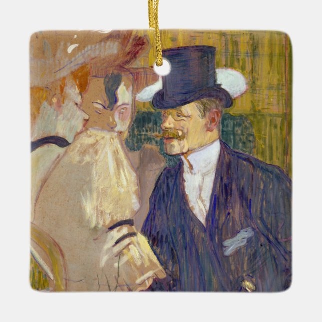Toulouse-Lautrec - Der Engländer im Rouge Keramikornament (Vorderseite)