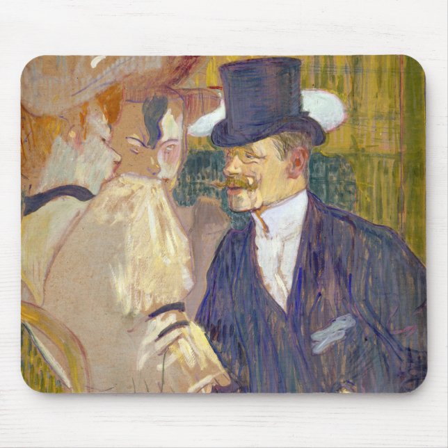 Toulouse-Lautrec - Der Engländer im Rouge Mousepad (Vorne)
