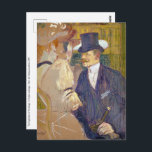 Toulouse-Lautrec - Der Engländer im Rouge Postkarte<br><div class="desc">Der Engländer im Rouge / L'Anglais au Rouge - Henri de Toulouse-Lautrec im Jahr 1892</div>