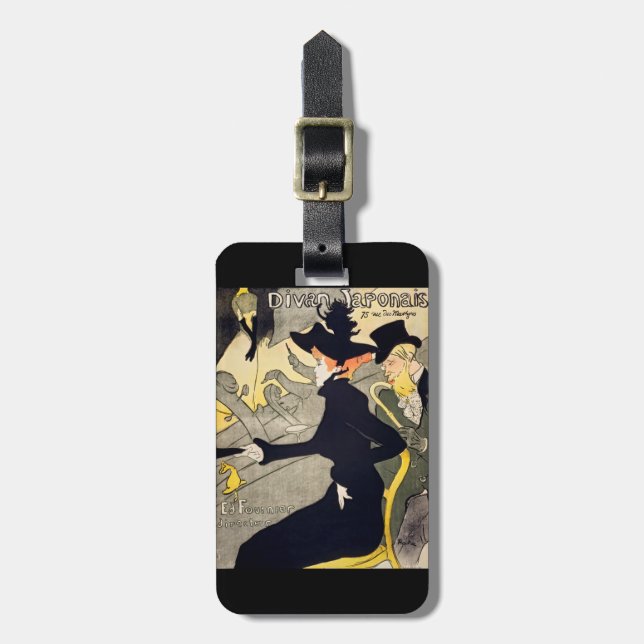 Toulouse-Lautrec - Divan Japonais Gepäckanhänger (Vorderseite vertikal)