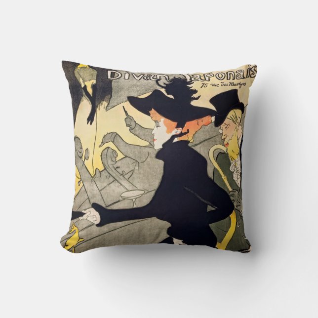 Toulouse-Lautrec - Divan Japonais Kissen (Vorderseite)