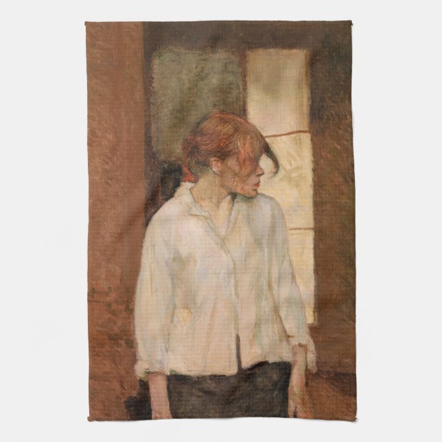 Toulouse-Lautrec - Eine Montrouge, Rosa La Rouge Geschirrtuch (Vertikal)
