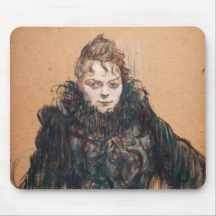 Toulouse-Lautrec - Frau mit schwarzer Boa Mousepad