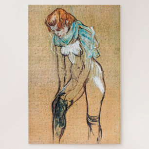 Toulouse-Lautrec - Frau zieht ihre Strümpfe hoch