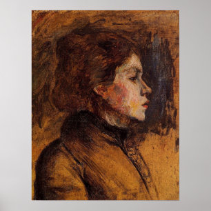 Toulouse-Lautrec - Frauenkopf 1899 Poster