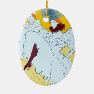 Toulouse Lautrec Gelbes Tanzmädchen Plakat Keramikornament