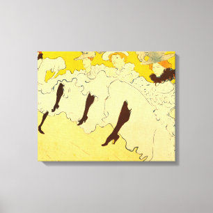 Toulouse Lautrec Gelbes Tanzmädchen Plakat Leinwanddruck