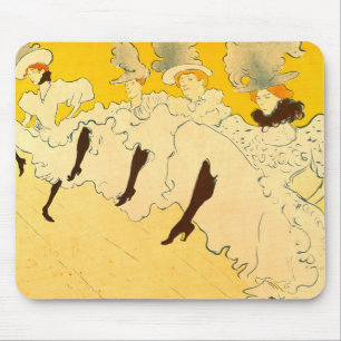 Toulouse Lautrec Gelbes Tanzmädchen Plakat Mousepad