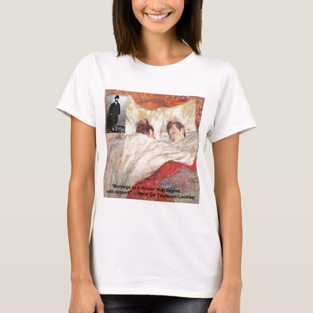 Toulouse-Lautrec-Heiratsangebot Geschenke und T-Sh T-Shirt (Vorderseite)