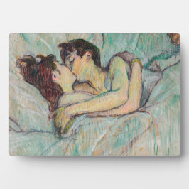 Toulouse-Lautrec - Im Bett, der Kuss Fotoplatte
