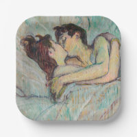 Toulouse-Lautrec - Im Bett, der Kuss